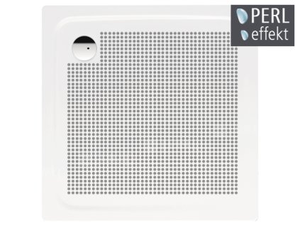 Superplan vanička ocelová 100 x 100 x 2,5 cm 391-1, bílá + Perl-Effekt + celoplošný Antislip