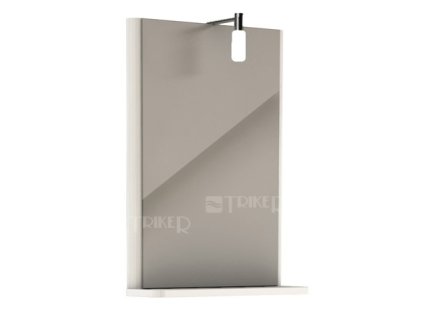 Rekord zrcadlo s osvětlením 44,3 x 60,5 cm bílé