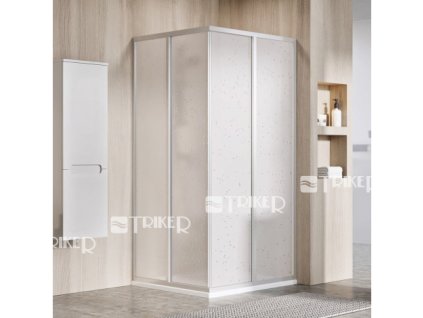 SRV2-100/195 S sprchový kout satin/grape