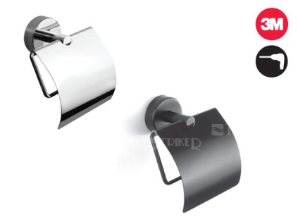 SLZN 09N Nerezový držák toaletního papíru, černý matný