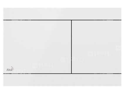 Tlačítko ovládací Alca FUN NEREZ bílé/lesk