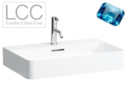 Val umyvadlo 65 x 42 cm bez otvoru pro baterii/s přepadem, bílé+LCC