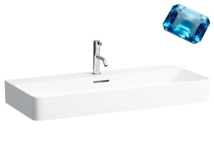 Val umyvadlo 95 x 42 cm s otvorem pro baterii/s přepadem, bílé