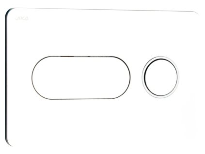 Tlačítko ovládací Jika PL8 Dual Flush chrom/matný kroužek