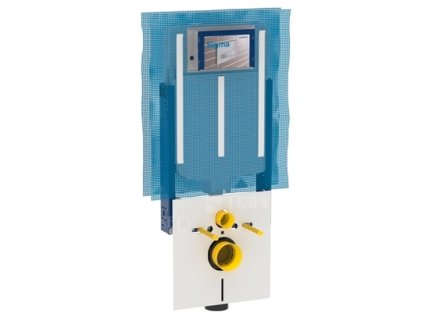 Kombifix pro závěsné WC 109 cm s nádrží Sigma 8 cm, přední ovládání