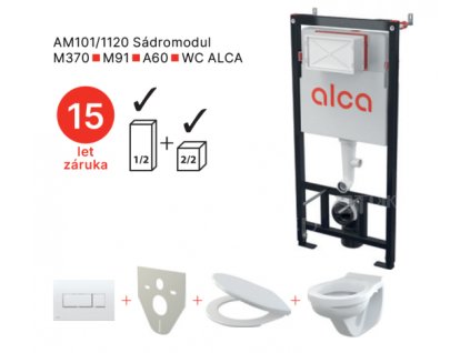 Sádromodul AM101/1120-5:1 pro závěsné WC (M1710+M91+A60+WC ALCA)