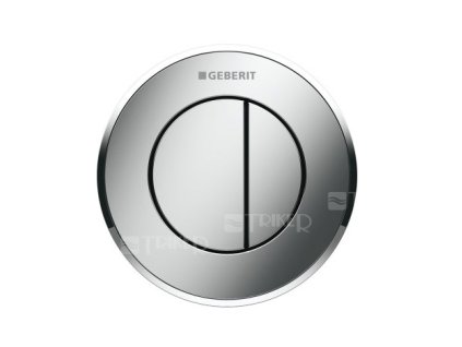 Oddálené ovládání Typ 10 pneumatické podomítkové, lesklý chrom/lesklý chrom