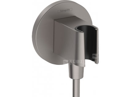 Fixfit S přípojka s držákem hadice, kartáčovaná černá