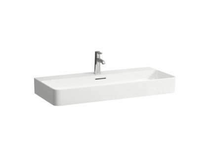 Val umyvadlo 95 x 42 cm s otvorem pro baterii/s přepadem, bílé+LCCA