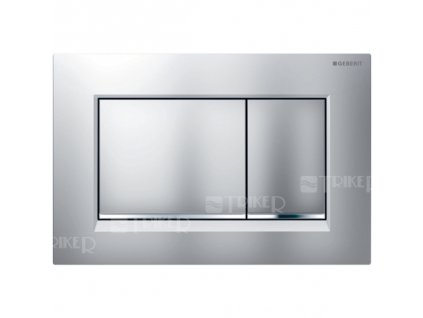 Sigma30 ovládací tlačítko,2-m,matný lak/lesklý chrom/matný lak