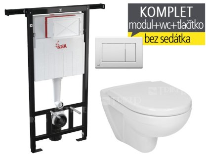 Závěsný WC komplet T-32 Alca do bytových jader + Lyra plus