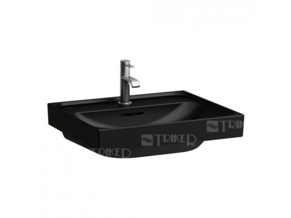 Meda umyvadlo 55x46cm s otvorem pro baterii černá matná