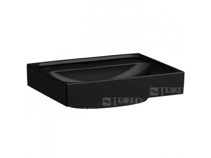 Meda umývátko broušené 45x35cm bez otvoru pro baterii černá matná