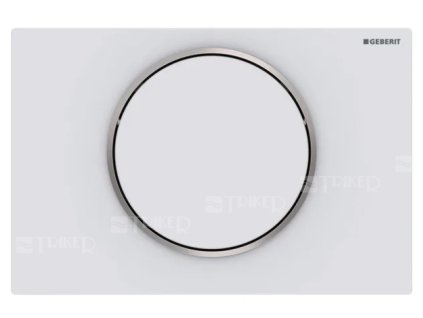 Sigma10 ovládací tlačítko nerezové, bílá/lesklý chrom/bílá