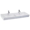 Laufen Pro A dvojumyvadlo 130 x 48 cm s otvorem bílé