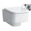 Laufen Pro S klozet závěsný 53 cm RIMLESS bez splachovacího kruhu bílý