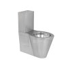 SLWN 16 Nerezové kombinační WC 48 cm, vodorovný odpad, matné