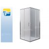 EP Orlando Neo sprchový kout rohový 80 x 80 cm profil:brillant, výplň:matt glass
