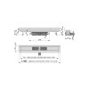 Žlab podlahový APZ116 Wall Low pro plný rošt 550 mm