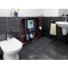 SANIWALL Pro UP podomítkový modul pro závěsné WC s čerpadlem (verze se skleněným panelem)