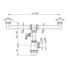 Sifon dvoudřezový bez výpusti s přípojkou A448P 6/4" x 50/40mm