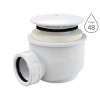 Sifon sprchový s krytkou A47B pro vaničky s otvorem 60 mm, krytka bílá