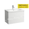 LANI skříňka pod umyvadlo LUA 80, 2 zásuvky, bílá/lesk