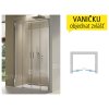 TLS4 sprchové dveře posuvné 1600 (1575-1625 mm) profil:aluchrom, výplň:čiré sklo