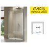 TLS2 sprchové dveře jednodílné, posuvné levé 1200 (1175-1225 mm) profil:aluchrom, výplň:čiré sklo