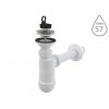 Sifon umyvadlový s výpustí A410 s nerezovou mřížkou 63 mm, odpad 32 mm