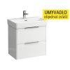 Base skříňka se 2 zásuvkami pod umyvadlo Pro S 60 x 38 cm, bílá/mat