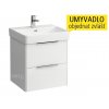 Base skříňka s 2 zásuvkami pod umyvadlo Pro S 55 x 46,5 cm, bílá/mat
