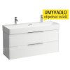 Base skříňka se 2 zásuvkami pod umyvadlo Val 120 x 42 cm, bílá/mat