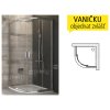BLCP4 sprchový kout BLCP4-80 R500 (775-795mm) profil:satin, výplň:grape