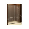 BLDP4 sprchové dveře BLDP4-150 (1470-1490mm) profil:bílý, výplň:transparent