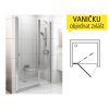CSD2 sprchové dveře CSD2-110 (1075-1105mm) profil:satin, výplň:transparent
