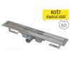 Žlab podlahový APZ1 pro perforovaný rošt 650 mm, boční odtok 50 mm