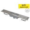 Žlab podlahový APZ1001 pro perforovaný rošt 650 mm, spodní odtok 50 mm