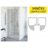 PXDO1N sprchové dveře PXDO1N/1100 (1072-1122mm), profil:brillant, výplň:transparent