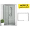 LLD2 sprchové dveře posuvné do niky LLD 2/1600 (1570-1605mm) profil:brillant, výplň:transparent