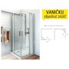 TDO1 sprchové dveře jednokřídlé TDO1/1200 (1175-1190mm) profil:stříbro, výplň:transparent