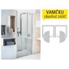 TDN1 sprchové dveře TDN 1/1000 (970-1010mm) profil:brillant, výplň:transparent