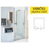 TZNL1 sprchové dveře zlamovací do niky TZNL1/900 (875-910mm) profil:brillan, výplň:transparent