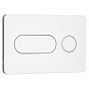 Tlačítko ovládací Jika PL8 Dual Flush matný chrom/lesklý kroužek