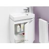 Komplet Laufen Base skříňka s levými dvířky s umývátkem Pro S 48 x 28 cm, bílá/lesk