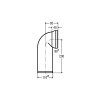 WC koleno připojovací 90° 3811 110 mm