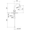 Rio umyvadlová baterie stojánková s kulatým ramínkem, s výpustí