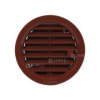 Větrací mřížka VMU kruhová - uzaviratelná hnědá 125 mm