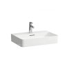 Val umyvadlo 60 x 42 cm s otvoru bez přepadu bílé+LCCA