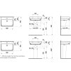 Laufen Pro S umyvadlo 60 x 46,5 cm s otvorem bílé+LCCA